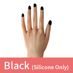 zwarte vingernagels