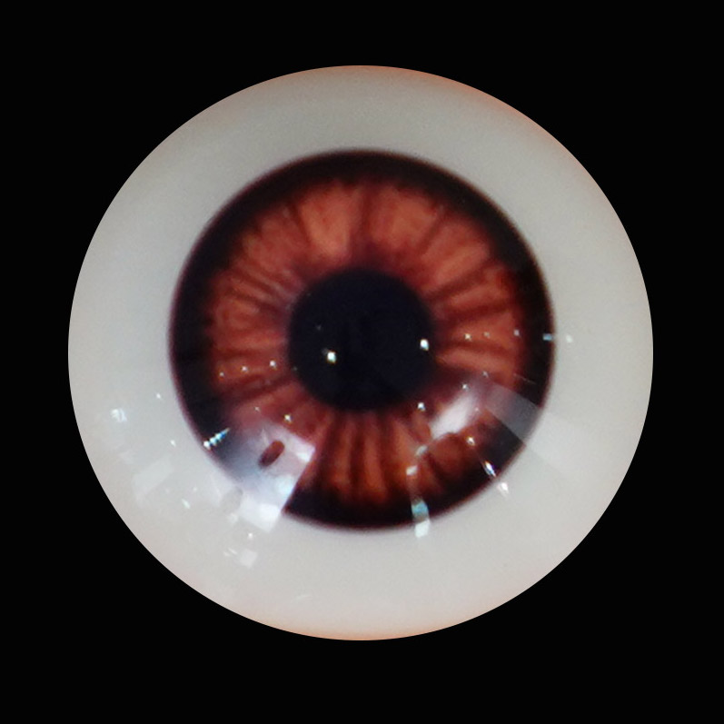 color d'ulls de vidre marró realista