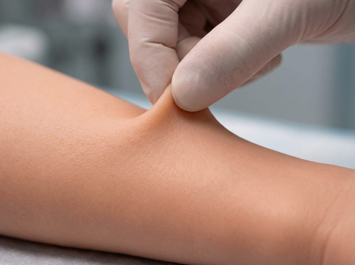 Macro shot of TPE skin texture showing soft compressibility