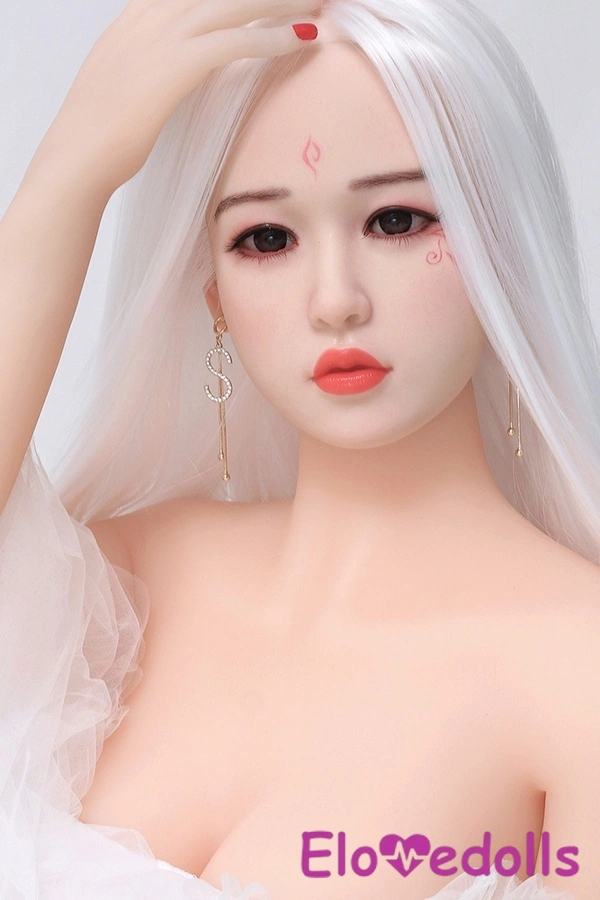 158cm D Cup TPE body&Silicone head Thin Lips Gray Eyes Medium Breasts Sex Doll Detail View 5