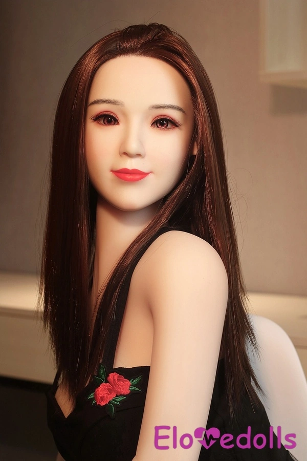 Galeri Boneka Seks Realistis Brunette Berukuran 158cm D Cup & Kepala Silikon Bibir Tipis 5