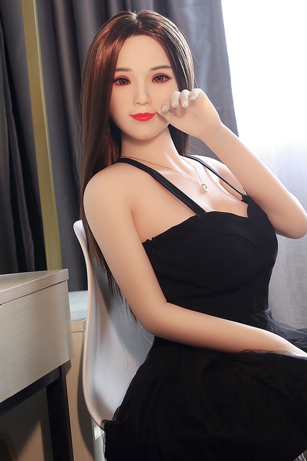 158cm D Cup TPE body&Silicone head Voluptuous Thin Lips Brunette Lifelike Sex Doll Detail View 8