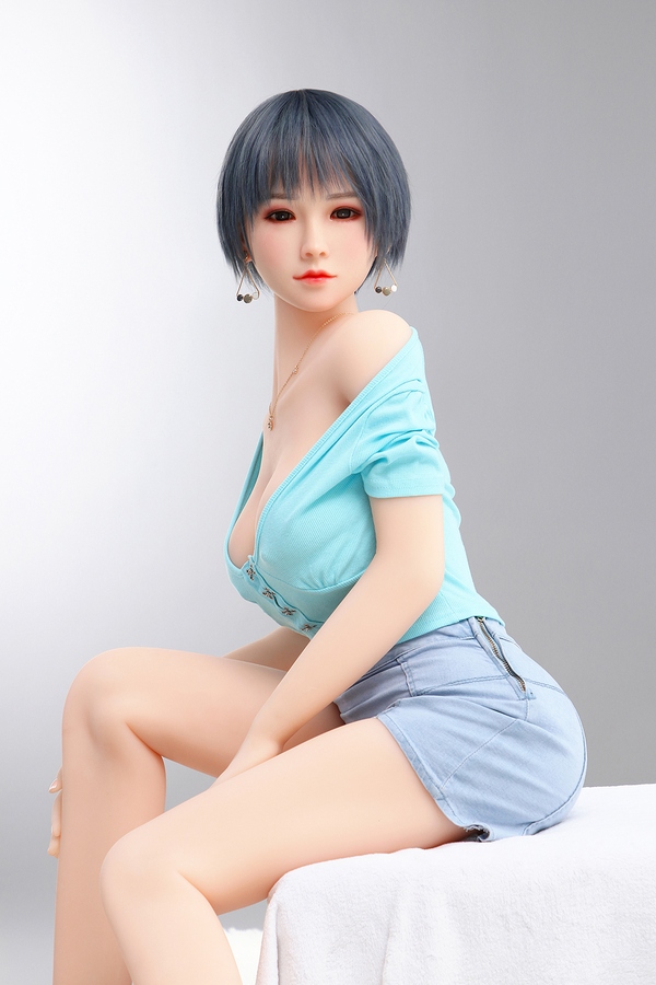 158cm D Cup TPE body&Silicone head Petite Gray Eyes Real Doll Gallery 4