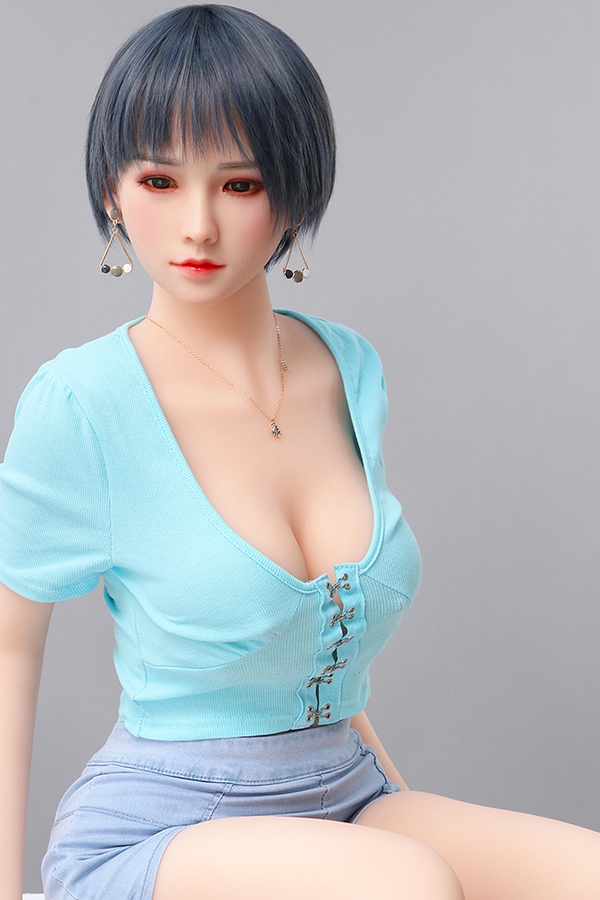 158cm D Cup TPE body&Silicone head Gray Thin Lips Eyes Real Doll Detail View 5