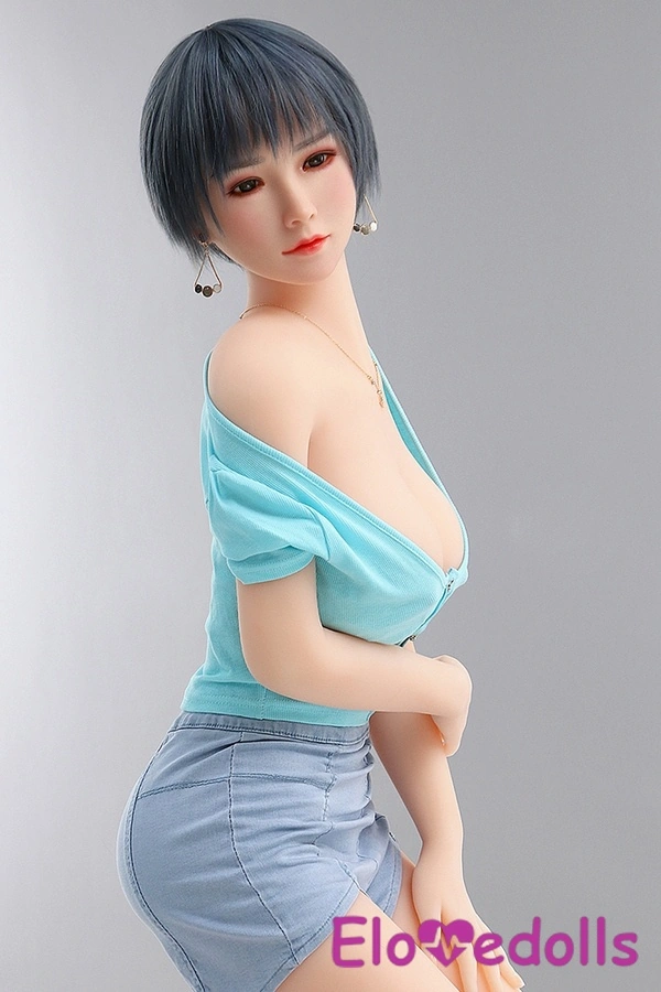 158cm D Cup TPE body&Silicone head Gray Medium Breasts Petite Real Doll Detail View 7