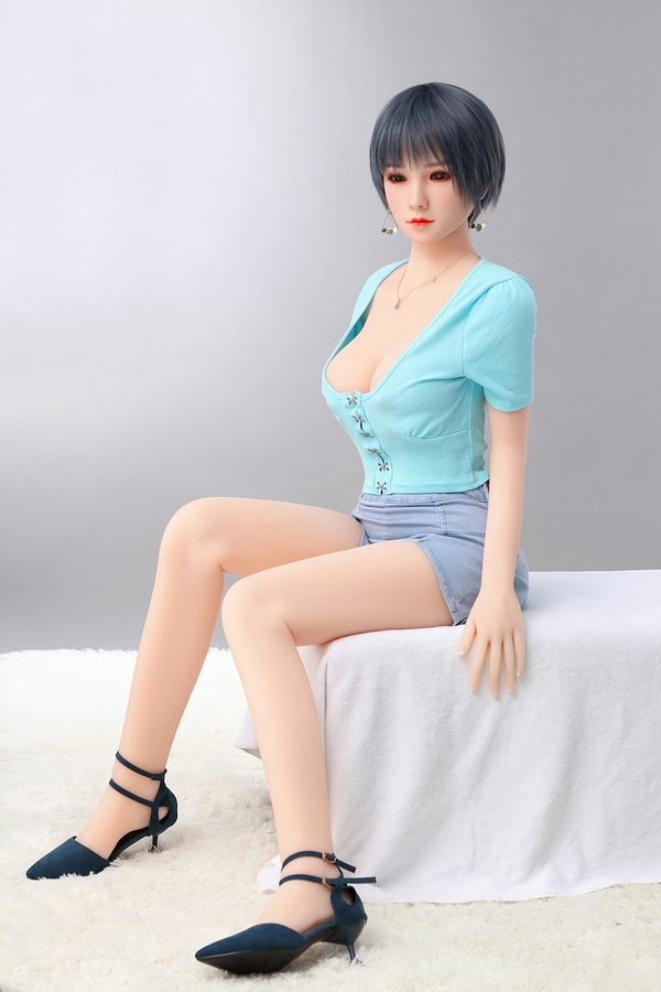 158cm D Cup TPE body&Silicone head Petite Gray Eyes Real Doll Detail View 10