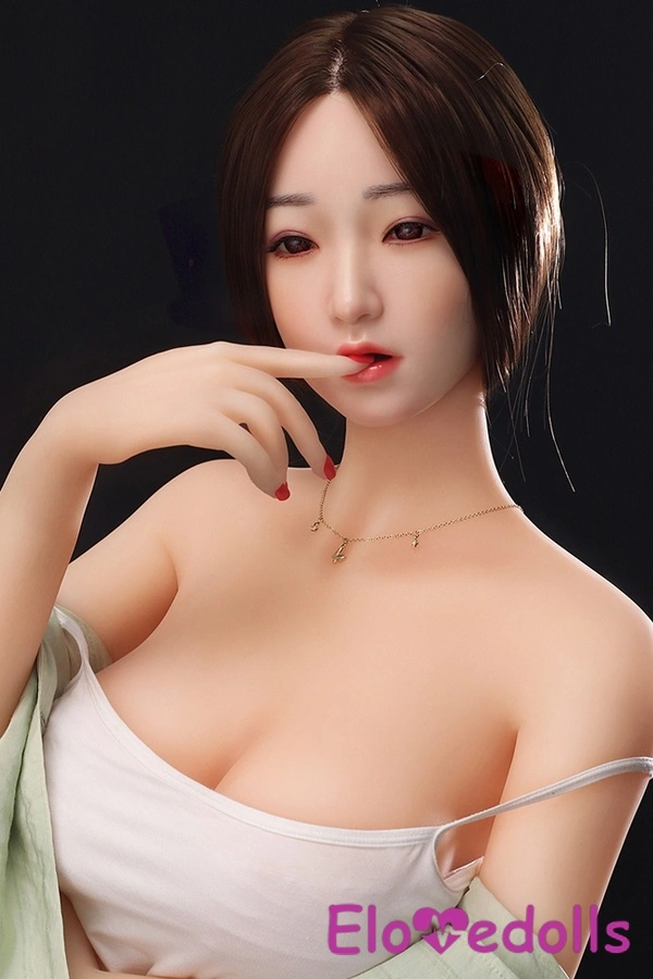 Búp bê tình dục người nổi tiếng gợi cảm 158cm thân TPE & đầu silicon mắt hổ phách ngực nhỏ