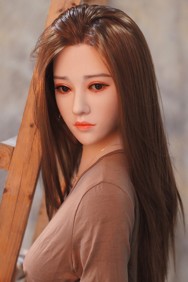 158cm D Cup TPE body&Silicone head Petite Natural Lips Amber Eyes Celebrity Sex Dolls Gallery 6