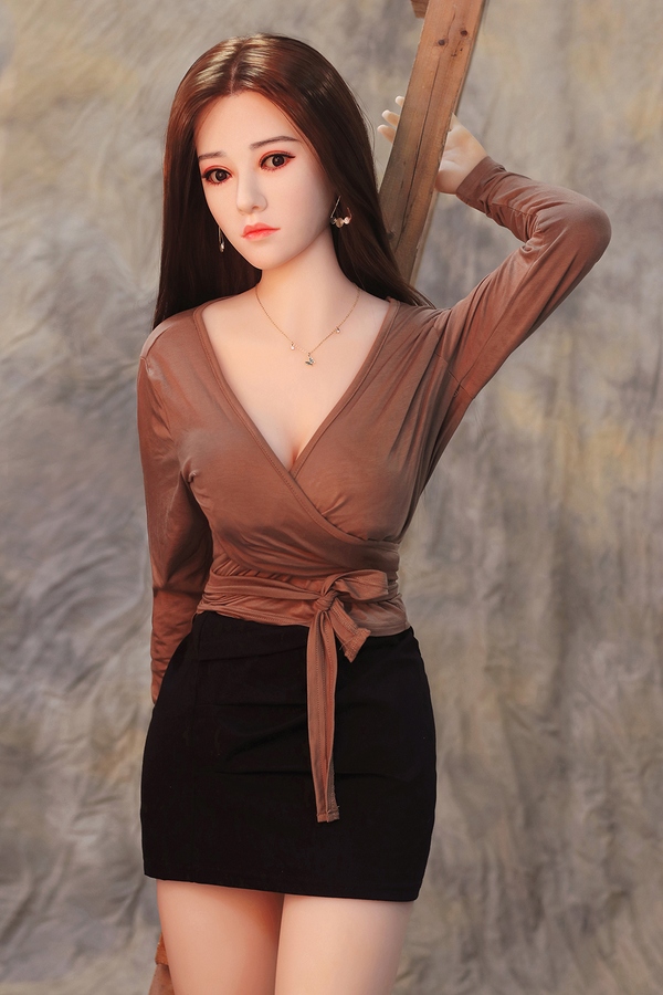 158cm D Cup TPE body&Silicone head Natural Lips Petite Gray Celebrity Sex Dolls Gallery 7
