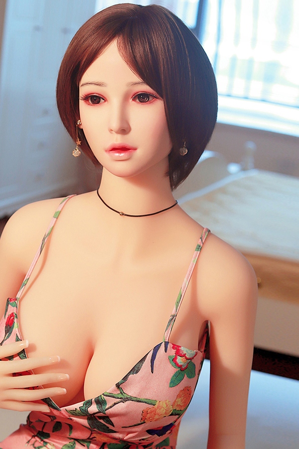 165cm E Cup TPE body&Silicone head Petite Brunette Thin Lips Sex Doll Product