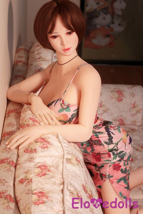 165cm E Cup TPE body&Silicone head Thin Lips Petite Brunette Sex Doll Gallery 7