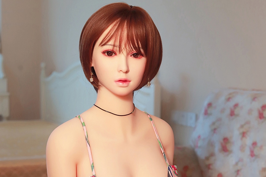 165cm E Cup TPE body&Silicone head Brunette Petite Breasts Sex Doll Detail View 3