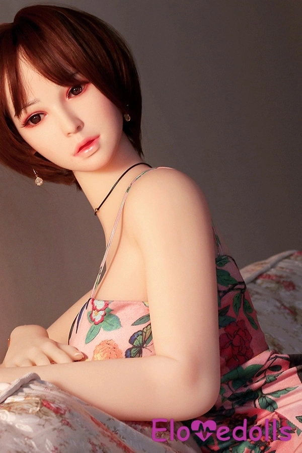 165cm E Cup TPE body&Silicone head Petite Brunette Breasts Sex Doll Detail View 5