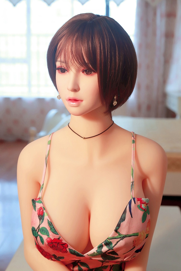 165cm E Cup TPE body&Silicone head Amber Eyes Petite Breasts Thin Lips Sex Doll Detail View 10