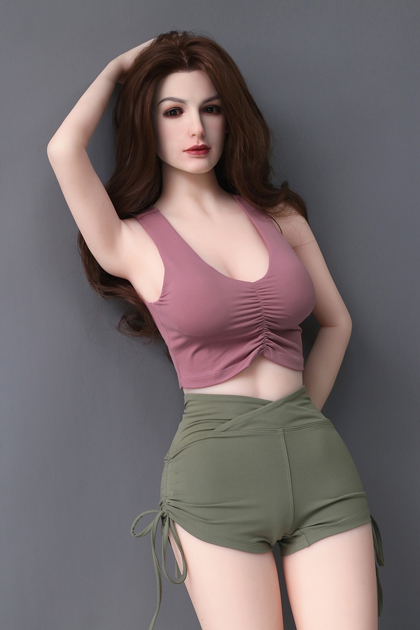 165cm E Cup TPE body&Silicone head Natural Lips Voluptuous Brunette BBW Sex Doll Gallery 2