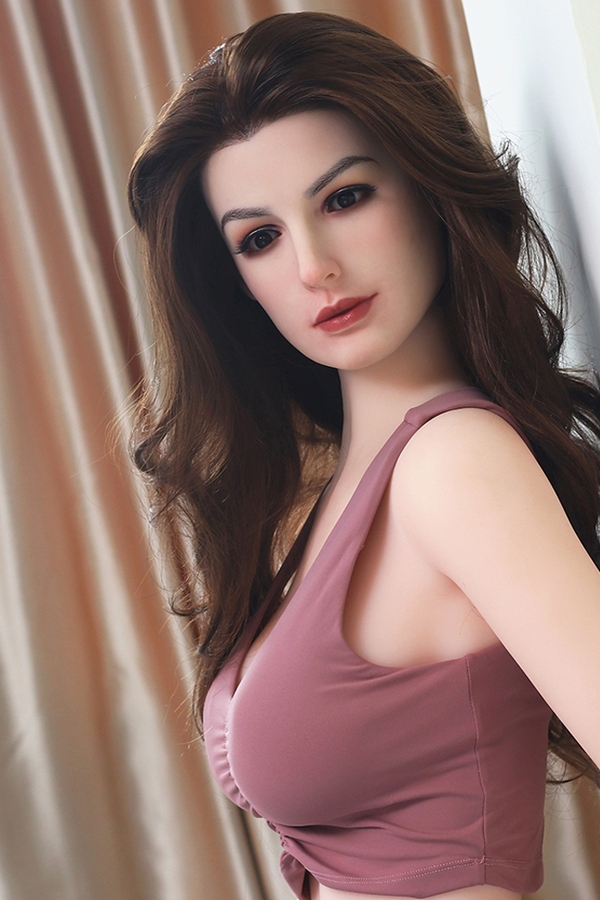 165cm E Cup TPE body&Silicone head Natural Lips Brunette Voluptuous BBW Sex Doll Detail View 13