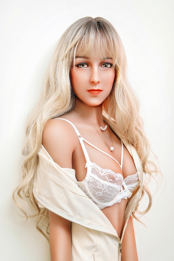 White Gray Eyes Petite Breasts Realistic Sex Doll Detail View 5