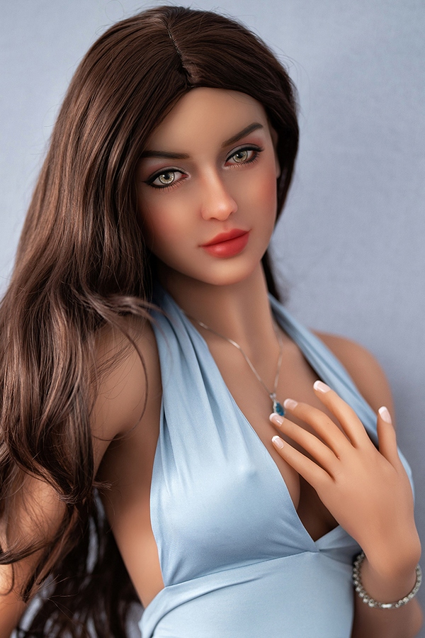 166cm D Cup TPE Thin Lips Brunette Voluptuous Sex Doll Detail View 3