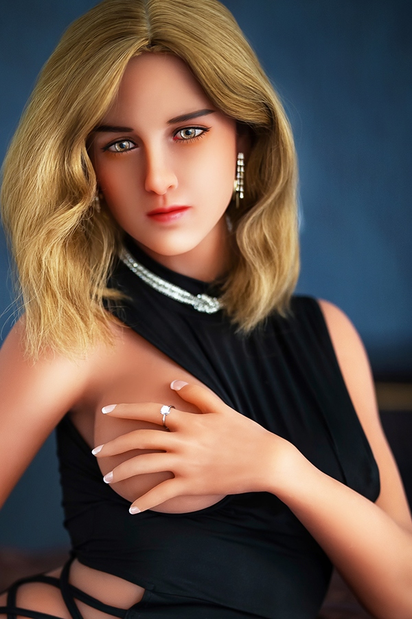 166cm D Cup TPE Amber Eyes Glossy Lips Voluptuous Sex Doll Detail View 30