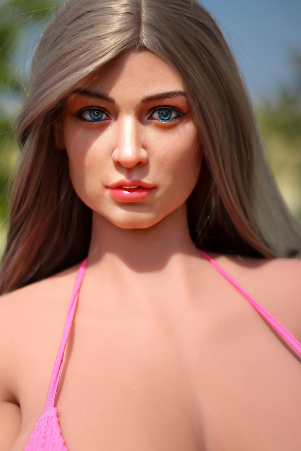 158cm D Cup TPE body&Silicone head Thin Lips Amber Eyes Voluptuous Sex Doll Detail View 9