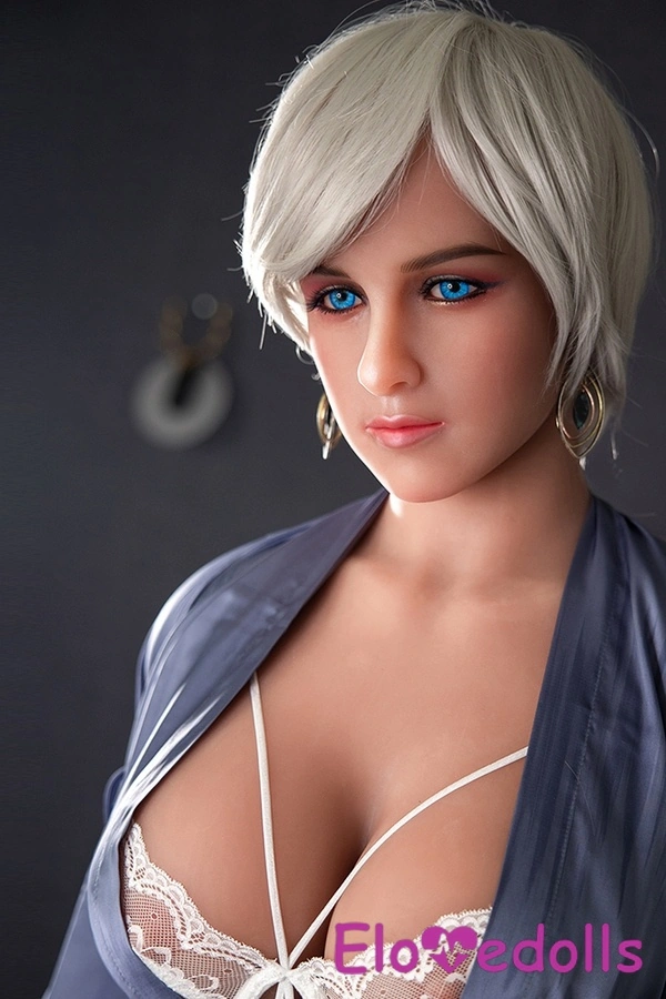 148 cm G-tassi TPE siniste silmadega väikeste rindade ja läikivate huultega elutruu seksinukk