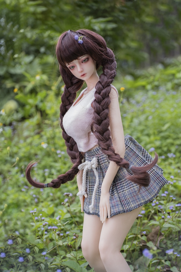 60cm D Cup Silicone Hazel Eyes Thin Lips Medium Breasts Lifelike Sex Doll Gallery 7