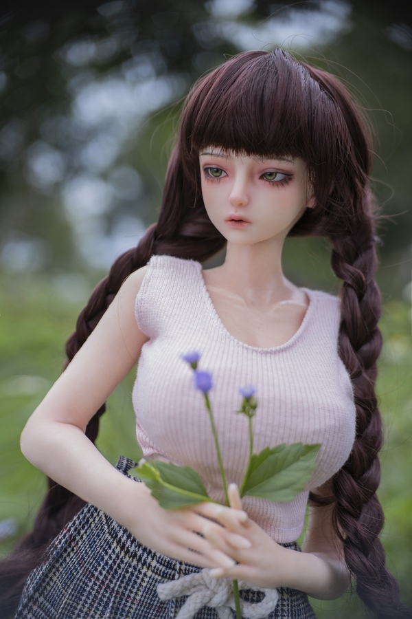 60cm D Cup Silicone Medium Breasts Hourglass Hazel Eyes Lifelike Sex Doll Gallery 8