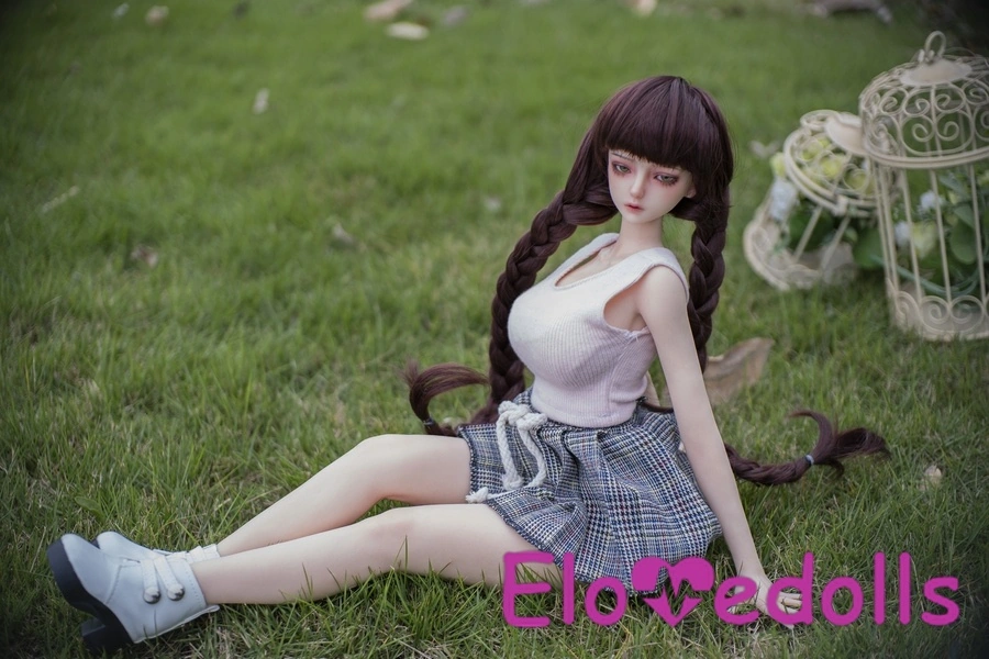 60cm D Cup Σιλικόνης με Λεπτά Χείλη, Κλεψύδρα, Φουντουκιά Μάτια, Ζωντανή Κούκλα Σεξ Λεπτομέρειες, Προβολή 2