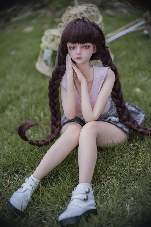 60cm D Cup Silicone Medium Breasts Hourglass Hazel Eyes Lifelike Sex Doll Detail View 5