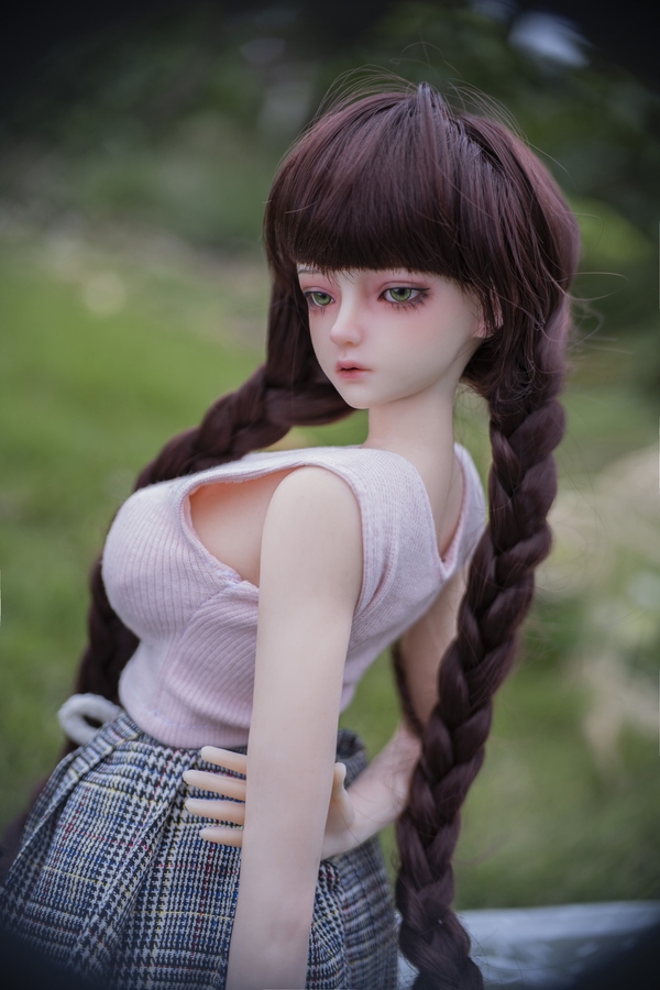 60cm D Cup Silicone Hazel Eyes Thin Lips Medium Breasts Lifelike Sex Doll Detail View 7