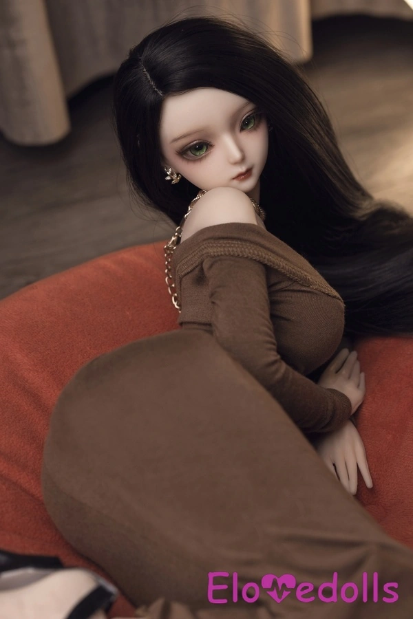 60cm D Cup Silicone Hazel Eyes Thin Lips Hourglass Anime Sex Doll Gallery 7