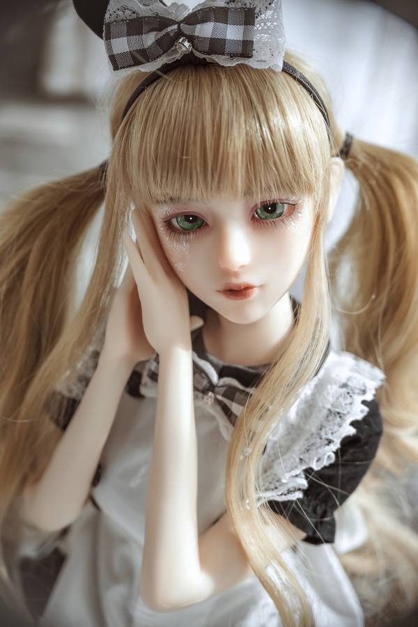 60cm D Cup Silicone Gray Eyes Medium Breasts Thin Lips Anime Sex Doll Gallery 2