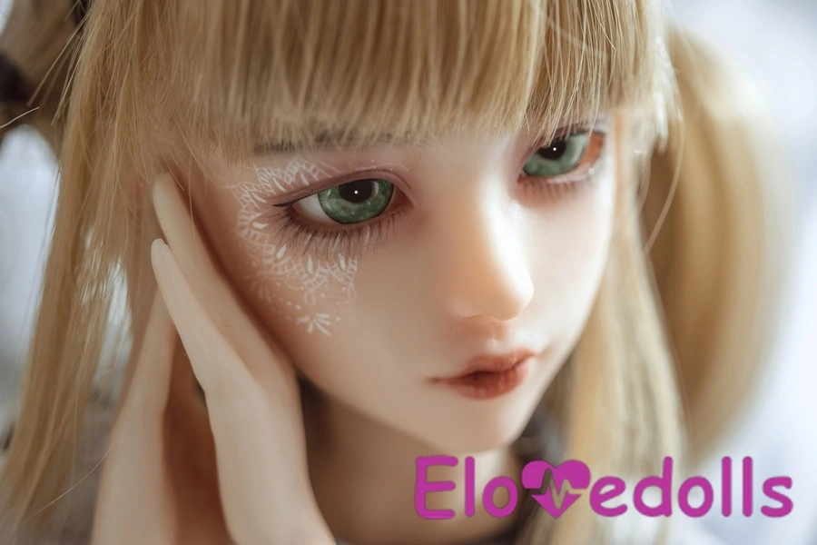 Búp bê tình dục Anime 60cm D Cup Silicone Môi mỏng Mắt xám Ngực trung bình Bộ sưu tập 3