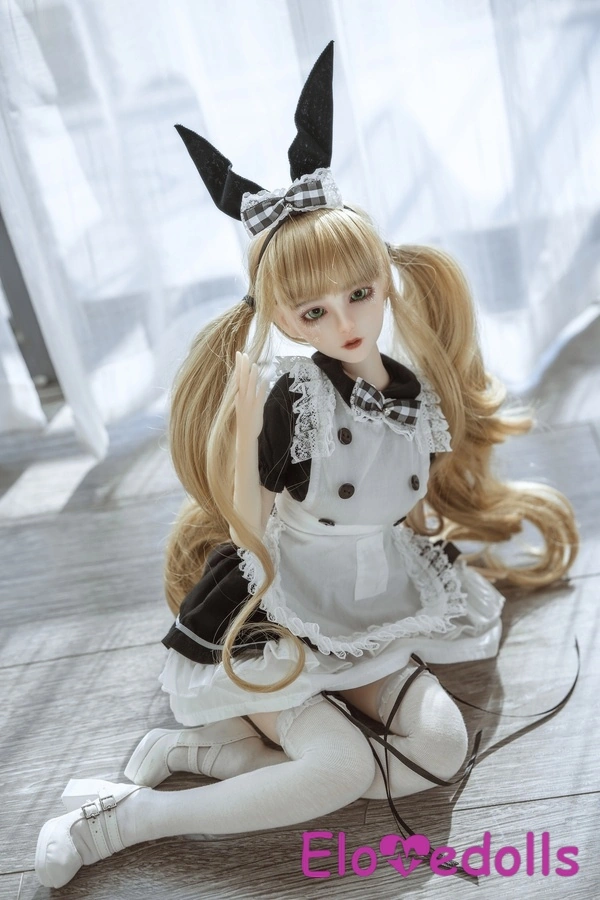 Búp bê tình dục Anime ngực vừa, ngực dày, mắt xám, cúp D, 60cm