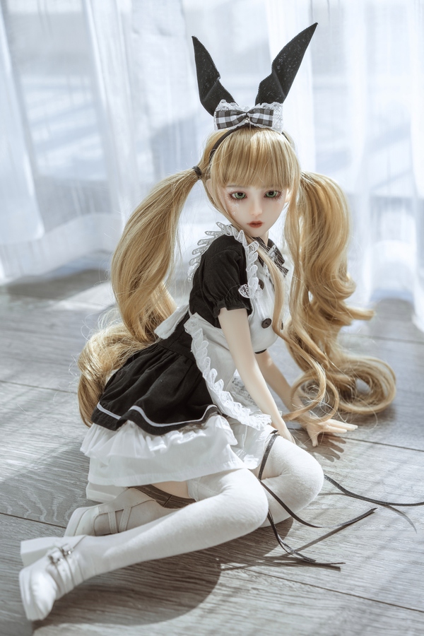 60cm D Cup Silicone Thin Lips Medium Breasts Gray Eyes Anime Sex Doll Gallery 6