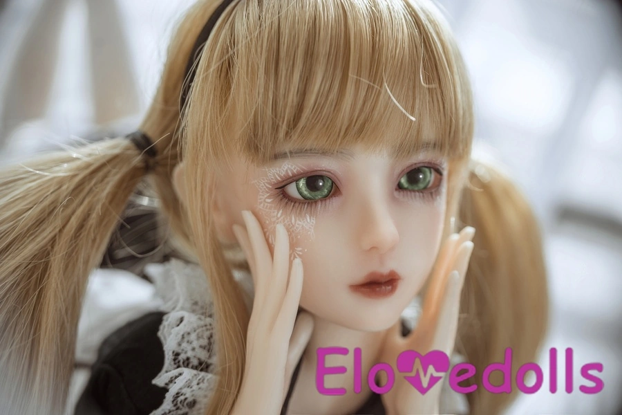 Búp bê tình dục Anime cỡ D 60cm, ngực trung bình, mắt xám, môi mỏng, chi tiết xem 1