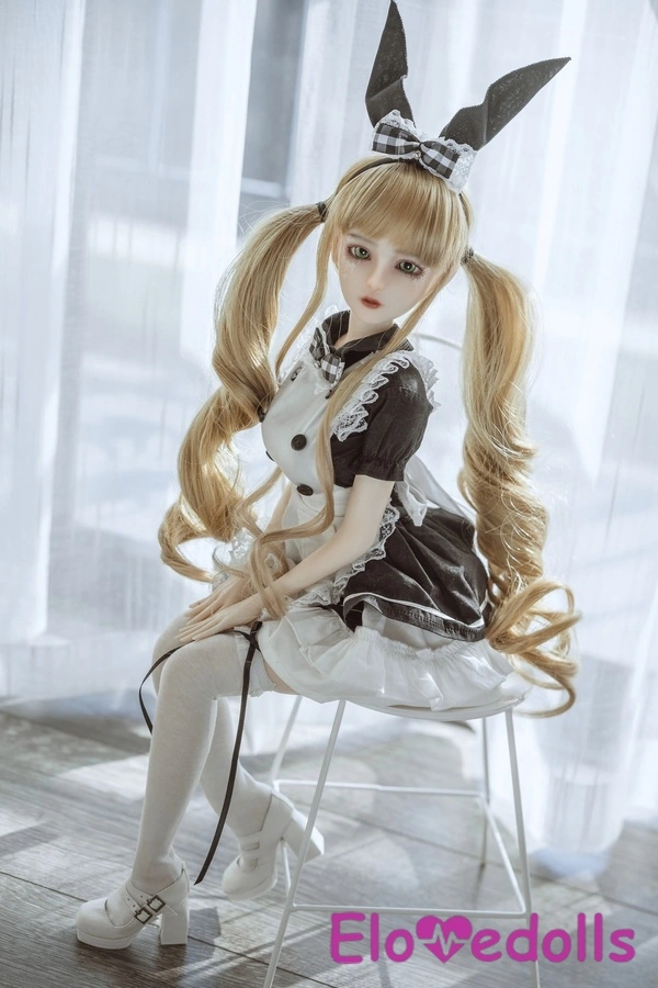 Búp bê tình dục Anime 60cm D Cup Silicone Môi mỏng Ngực trung bình Mắt xám Xem chi tiết 3