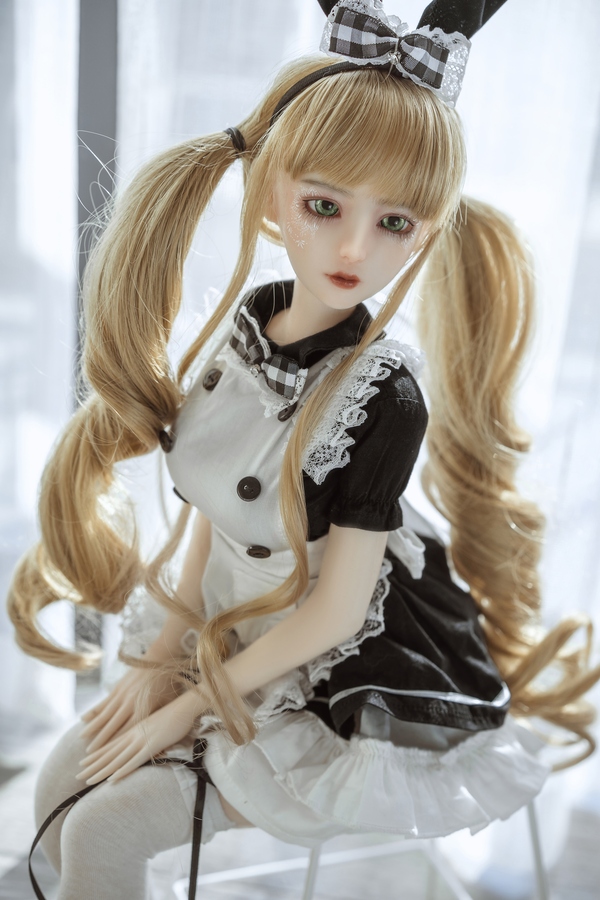 60cm D Cup Silicone Thin Lips Medium Breasts Gray Eyes Anime Sex Doll Detail View 4