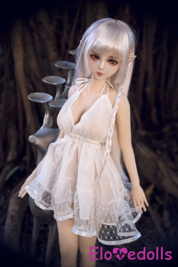 60cm D Cup Silicone Medium Breasts Gray Eyes Thin Lips Anime Sex Doll Detail View 4