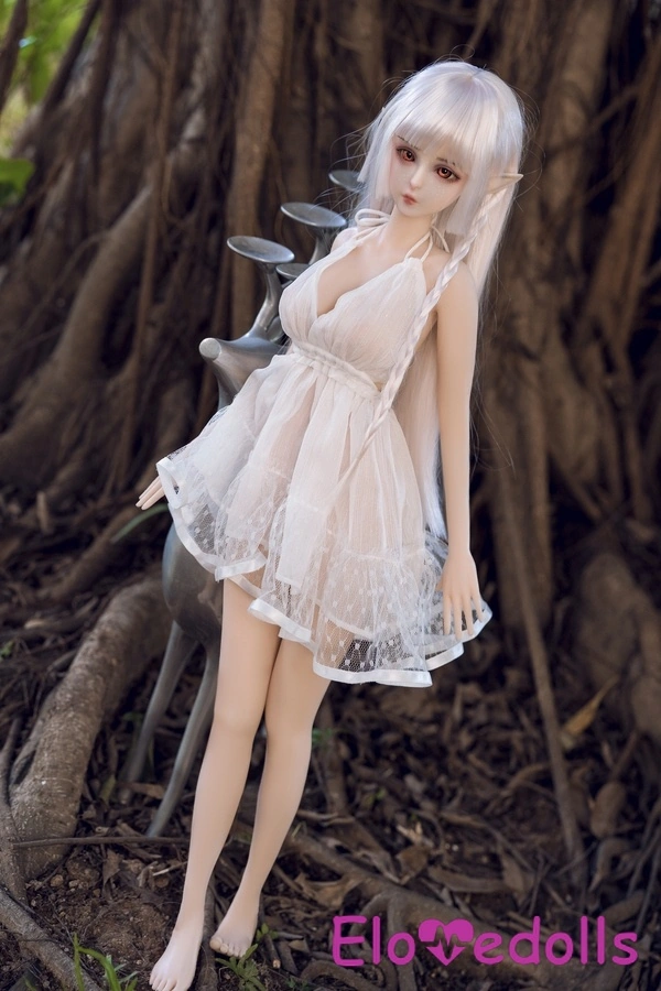 60cm D Cup Silicone Gray Eyes Medium Breasts Thin Lips Anime Sex Doll Detail View 5