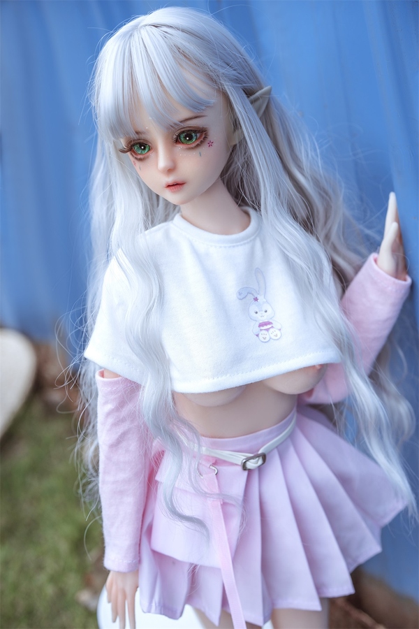 60cm D Cup Silicone Thin Lips Gray Eyes Medium Breasts Anime Sex Doll Gallery 7