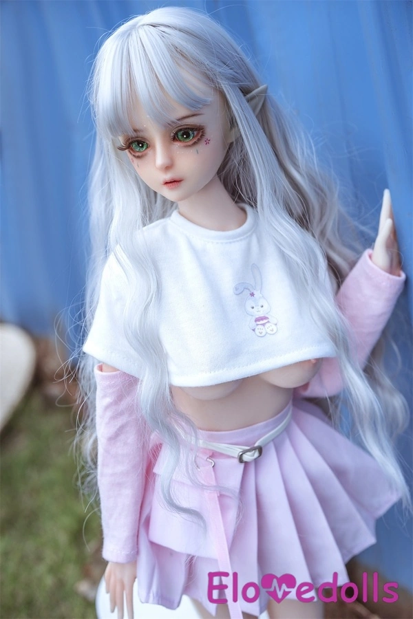 Búp bê tình dục Anime 60cm D Cup Silicone Môi mỏng Mắt xám Ngực trung bình Bộ sưu tập 7