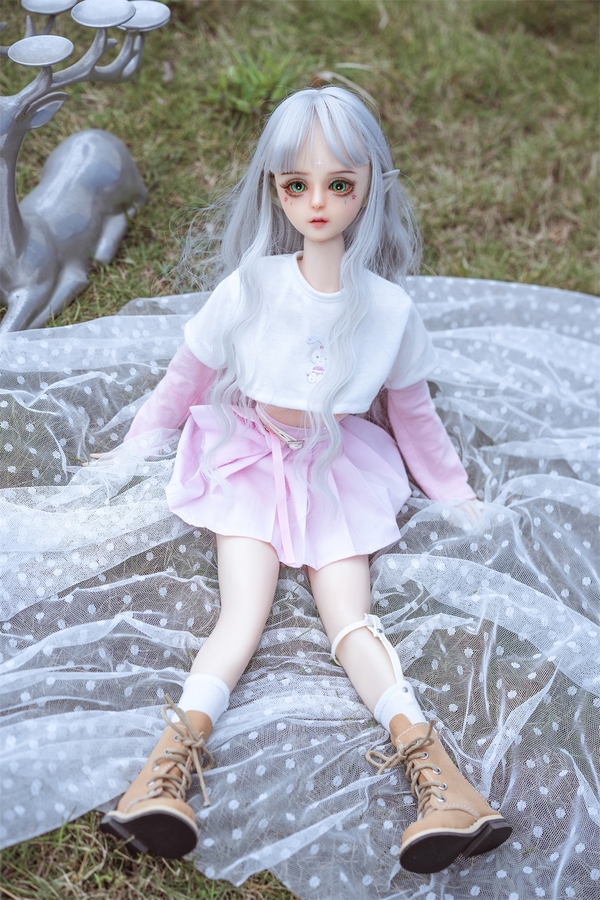 60cm D Cup Silicone Medium Breasts Gray Eyes Thin Lips Anime Sex Doll Detail View 1
