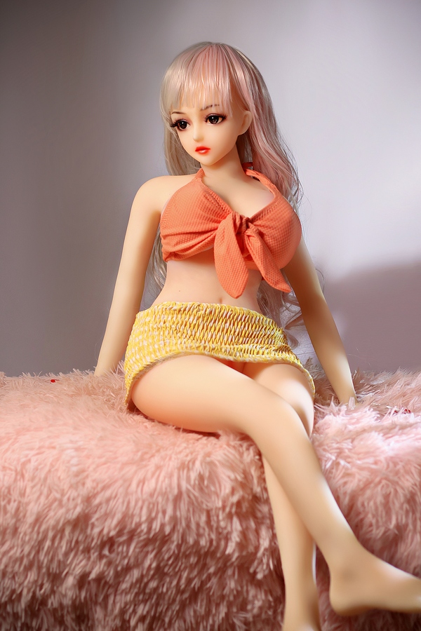 68cm D Cup TPE Petite Small Breasts Blonde Anime Sex Doll Gallery 2
