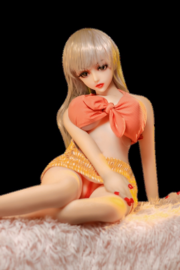 68cm D Cup TPE Small Breasts Amber Eyes Blonde Anime Sex Doll Detail View 2