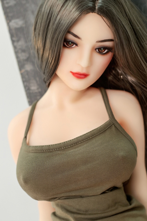 68cm D Cup TPE Brunette Amber Eyes Extra Large Breasts Sex Doll Gallery 5