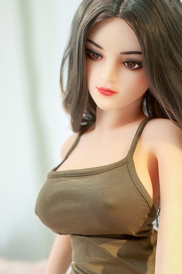 68cm D Cup TPE Brunette Amber Eyes Extra Large Breasts Sex Doll Detail View 8