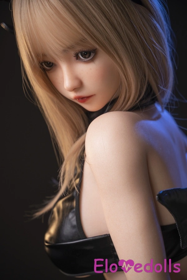 125cm C Cup TPE Gray Eyes Medium Breasts Blonde Anime Sex Doll Product