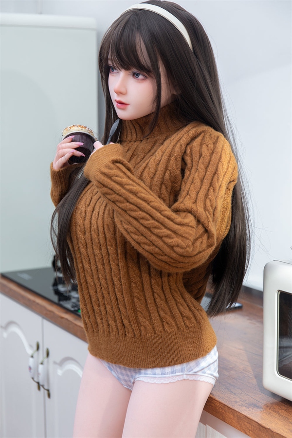 135cm B Cup TPE Small Breasts Thin Lips Gray Eyes Anime Sex Doll Gallery 5