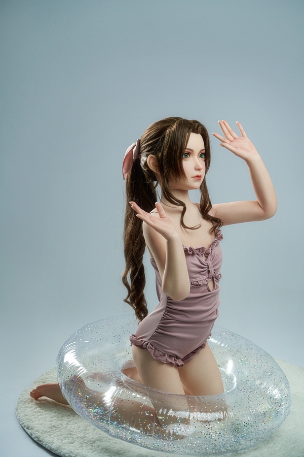 125cm A Cup TPE Petite Small Breasts Gray Eyes Mini Sex Doll Gallery 8